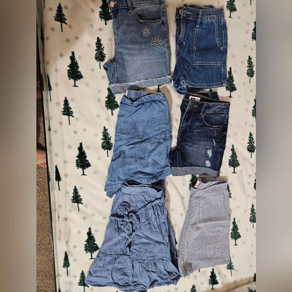 Girl's Denim Shorts - Blue